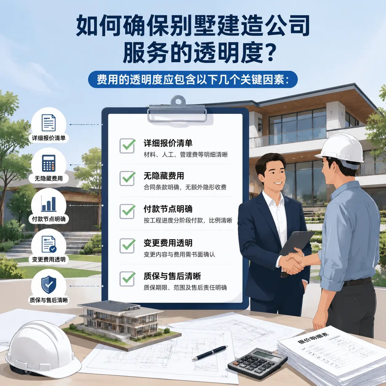 在 南明 如何确保别墅建造公司服务的透明度？