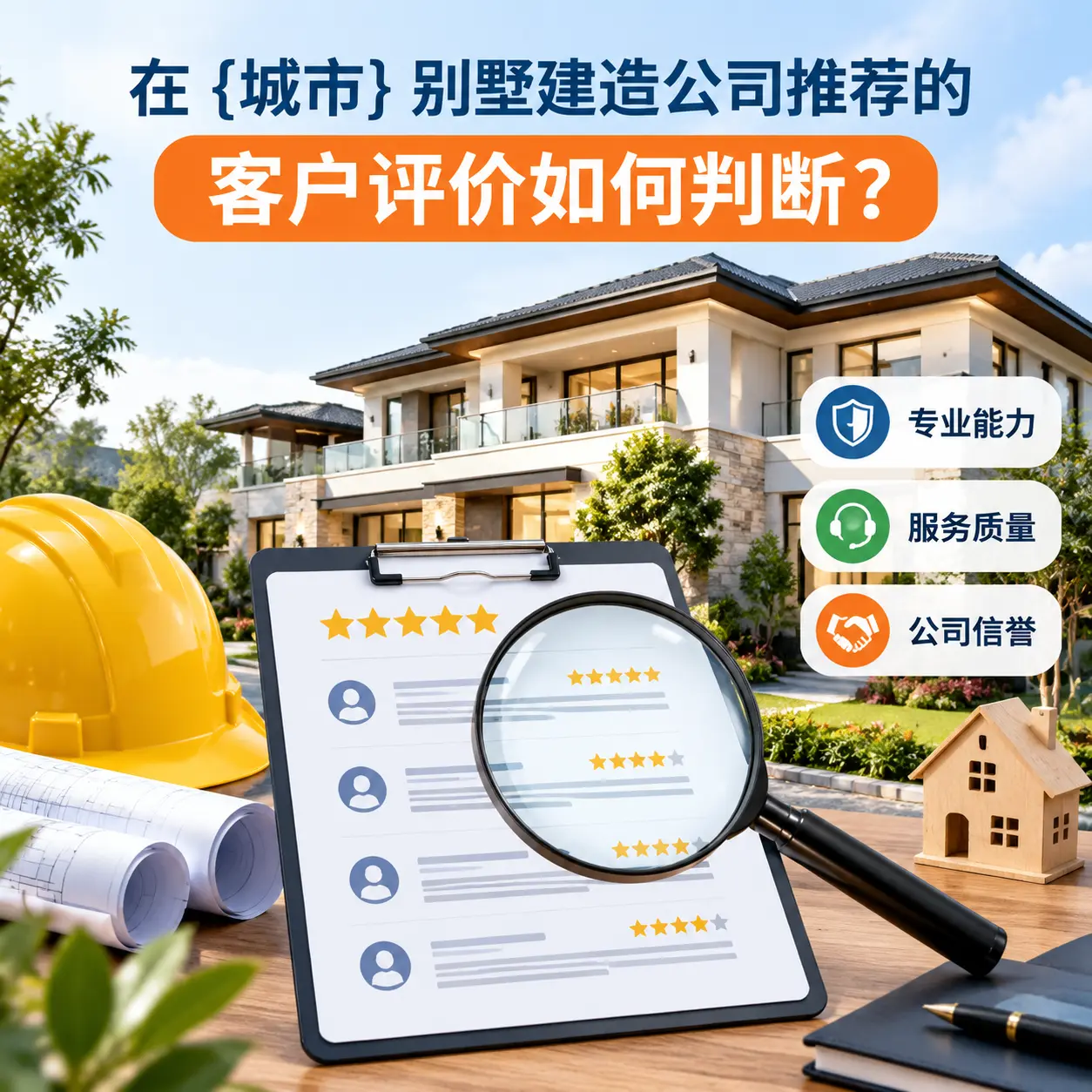 在 南明 别墅建造公司推荐的客户评价如何判断？