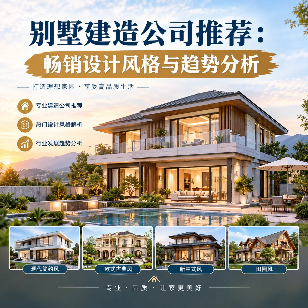 别墅建造公司推荐： 南明 畅销设计风格与趋势分析