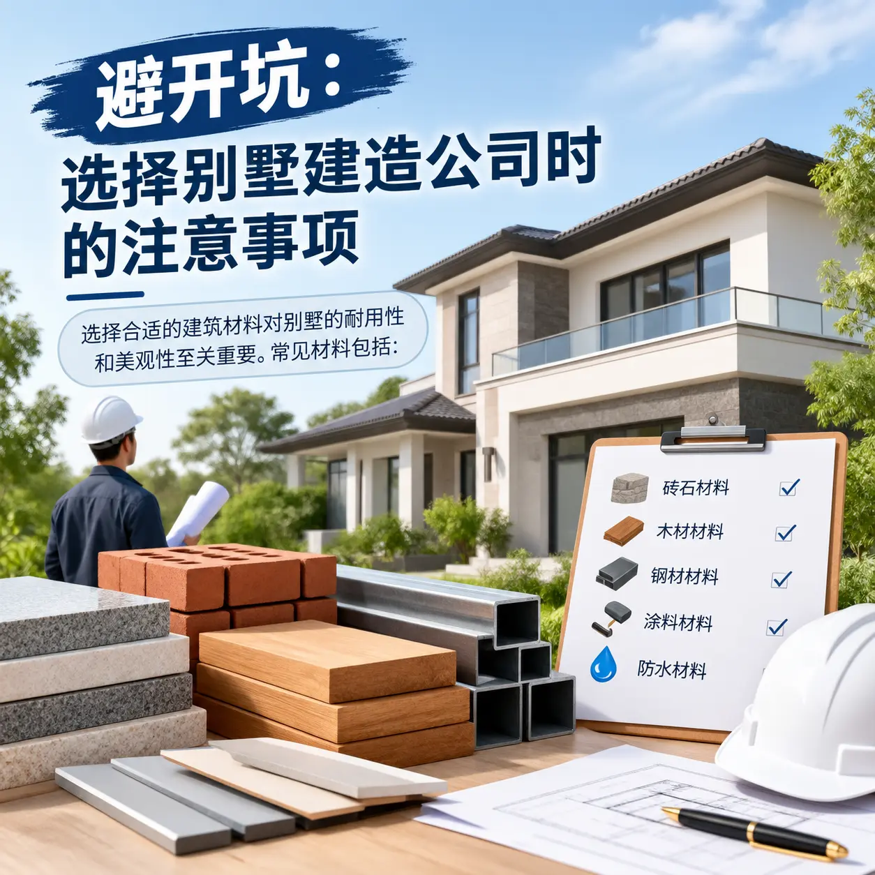 避开坑：选择 南明 别墅建造公司时的注意事项