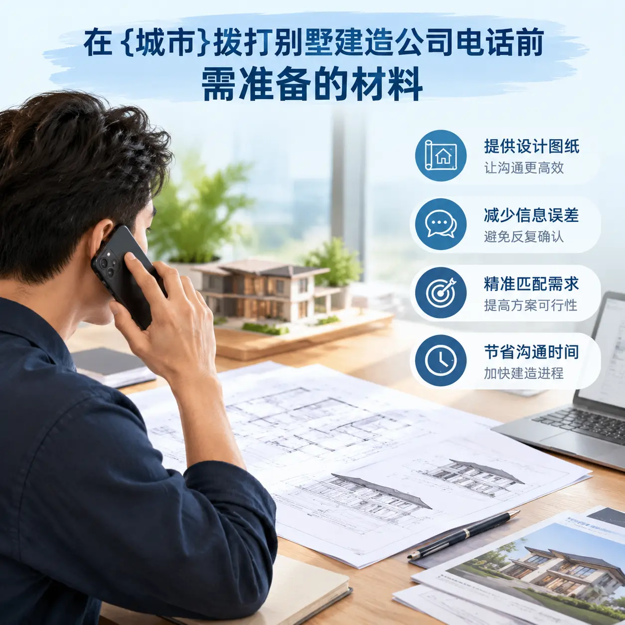 在南明拨打别墅建造公司电话前需准备的材料
