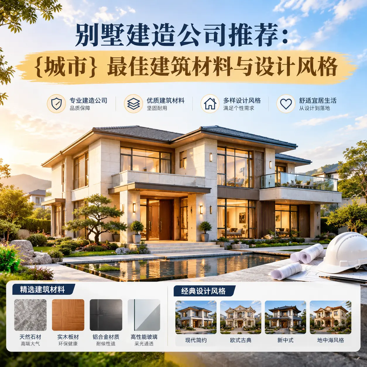 别墅建造公司推荐： 南明 最佳建筑材料与设计风格