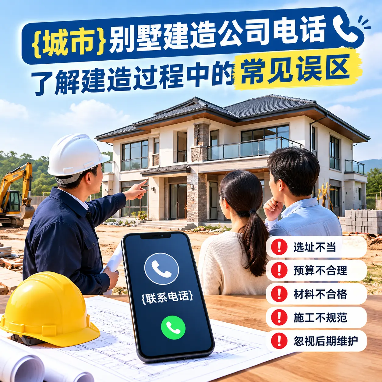 南明别墅建造公司电话，了解建造过程中的常见误区